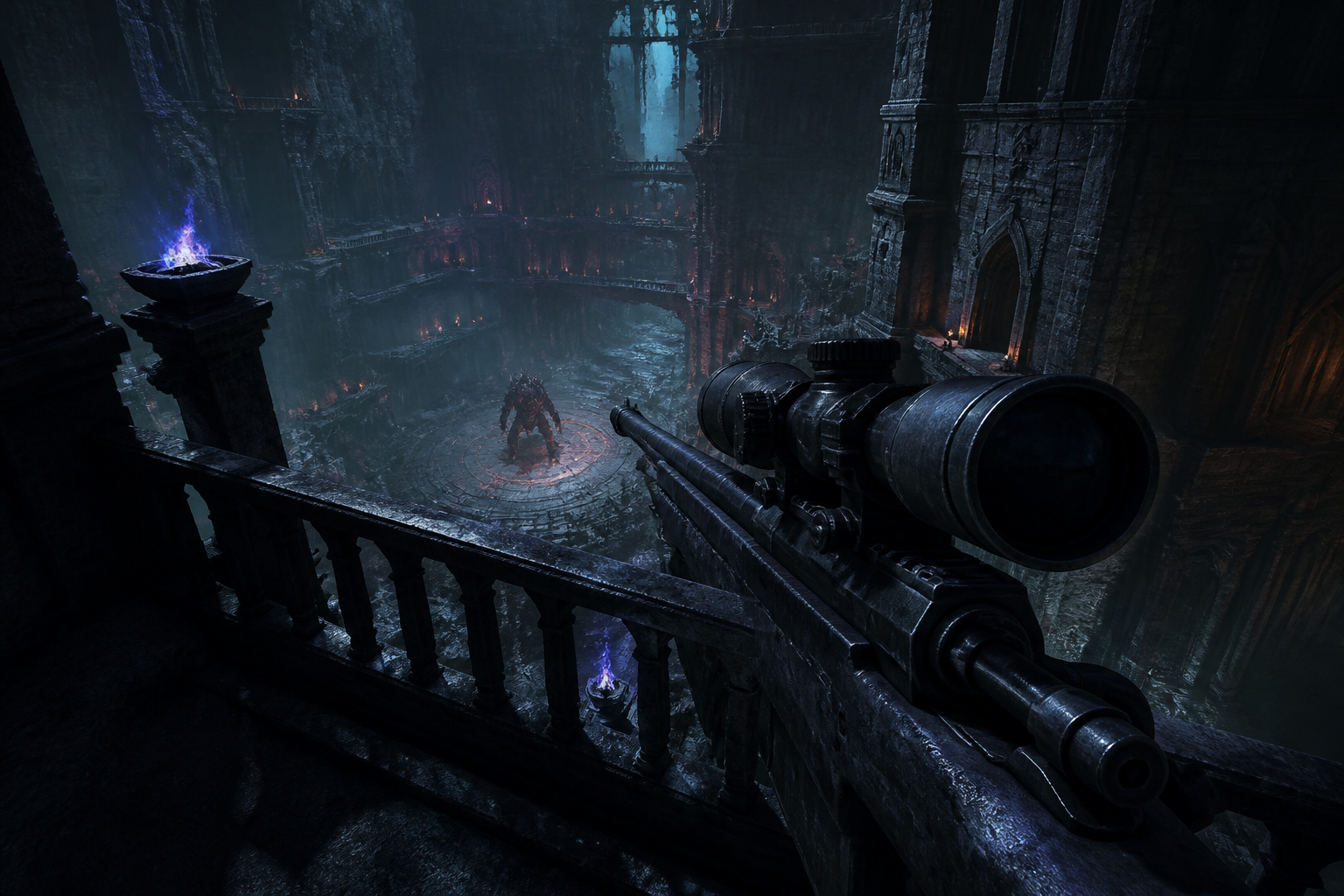 Precision marksman rifle weapon build for long-range boss weak-point DPS